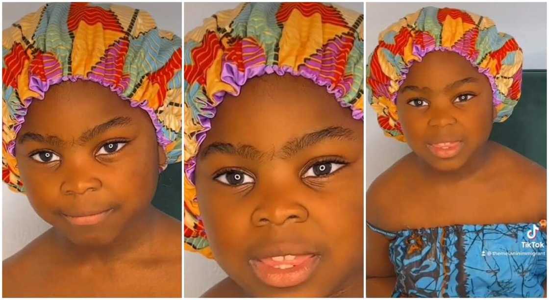 Pretty black girl with uniquely joined eyebrow. Pretty black girl with uniquely joined eyebrow.