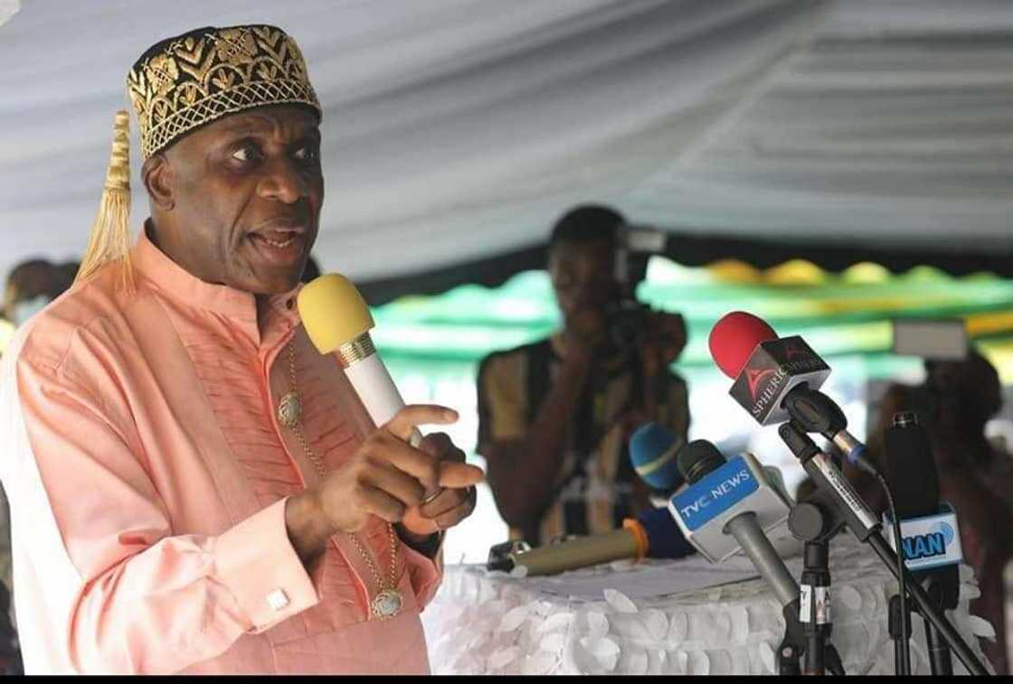 Amaechi at the flag-off of freight services on Itakpe-Warri rail line Amaechi at the flag-off of freight services on Itakpe-Warri rail line