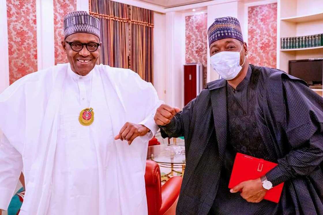 President Buhari meets Borno governor at State House President Buhari meets Borno governor at State House