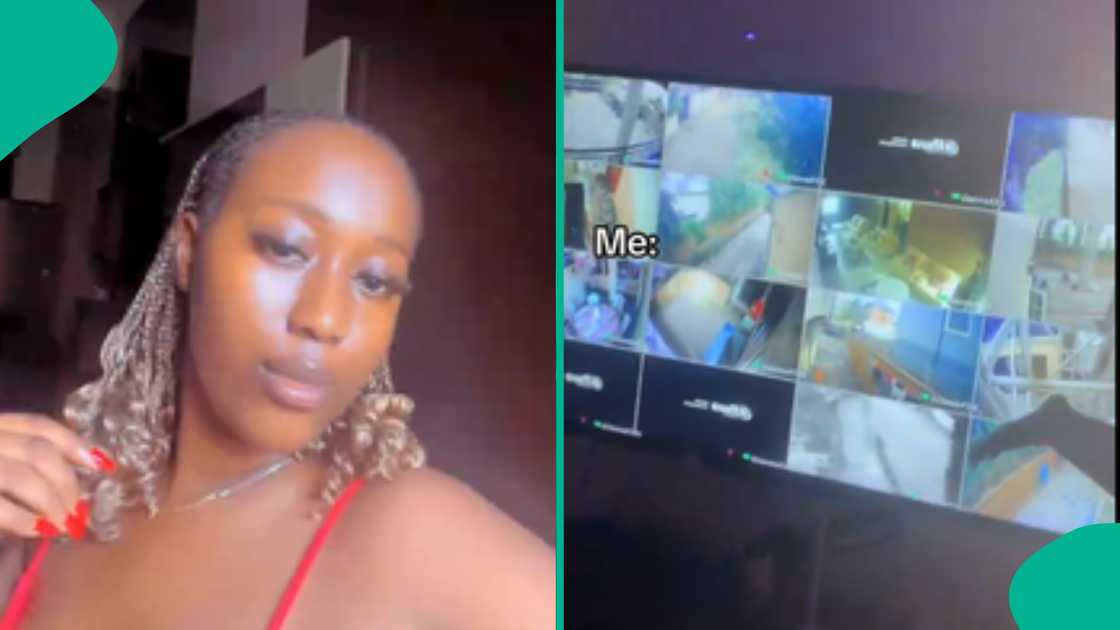 A lady shared a video showing her house wired with numerous CCTV cameras monitoring the entire compound and street corners, making it nearly impossible to leave unnoticed, sparking reactions online. A lady shared a video showing her house wired with numerous CCTV cameras monitoring the entire compound and street corners, making it nearly impossible to leave unnoticed, sparking reactions online.