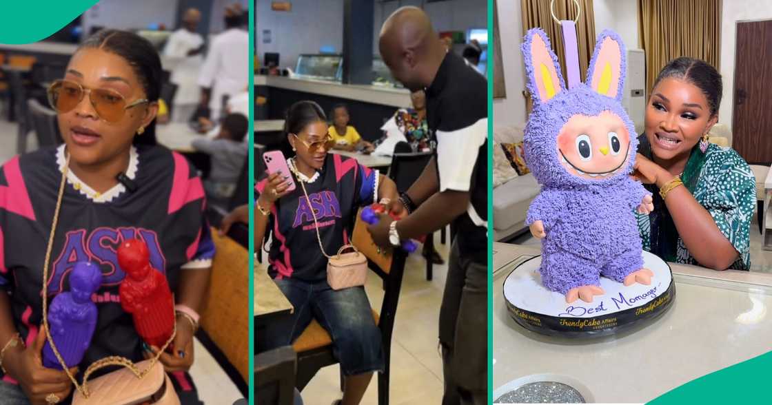 Mercy Aigbe receives a funny Labubu toy gift from her husband Kazim Adeoti in a heartwarming video Mercy Aigbe receives a funny Labubu toy gift from her husband Kazim Adeoti in a heartwarming video