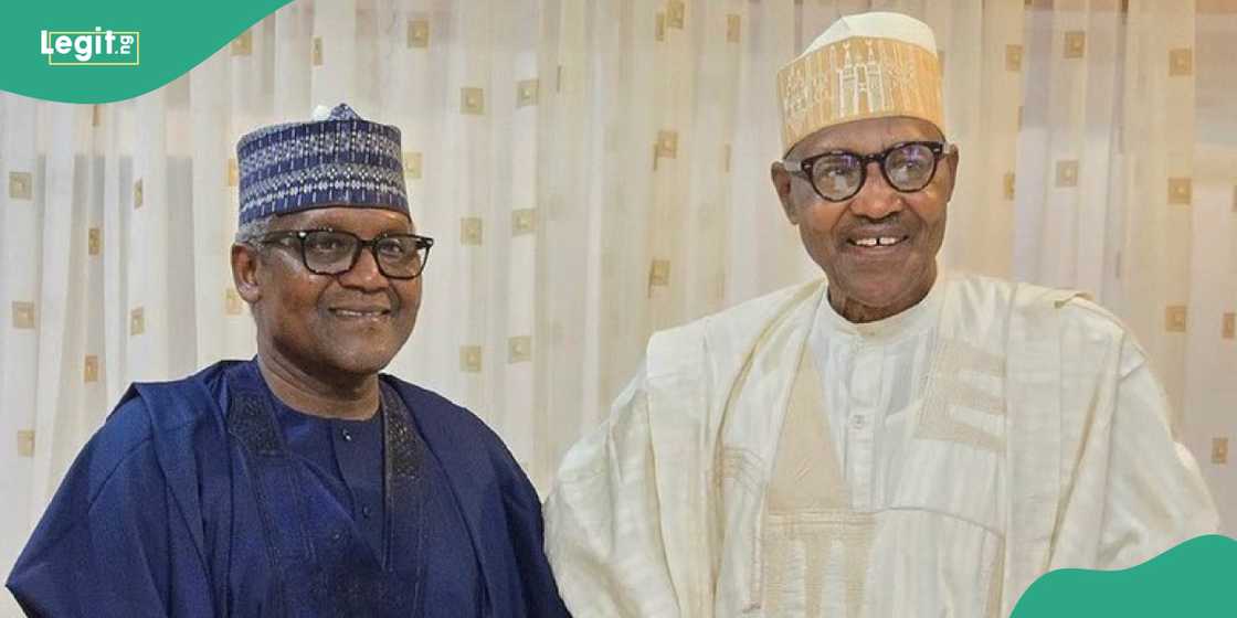 Dangote visits Buhari as he celebrate his 82nd birthday