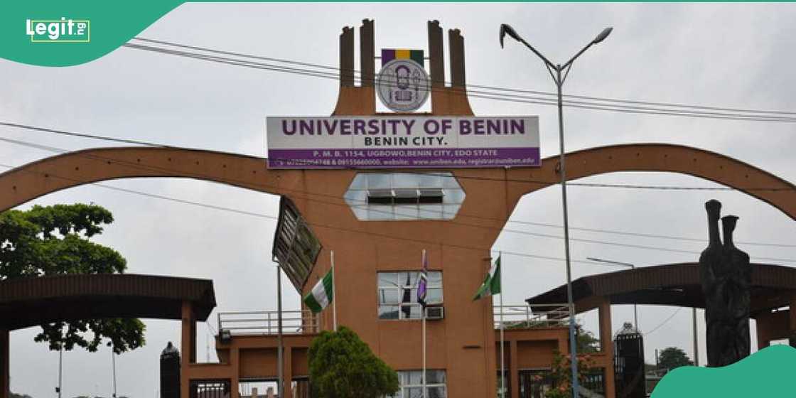University of Benin entrance gate University of Benin entrance gate