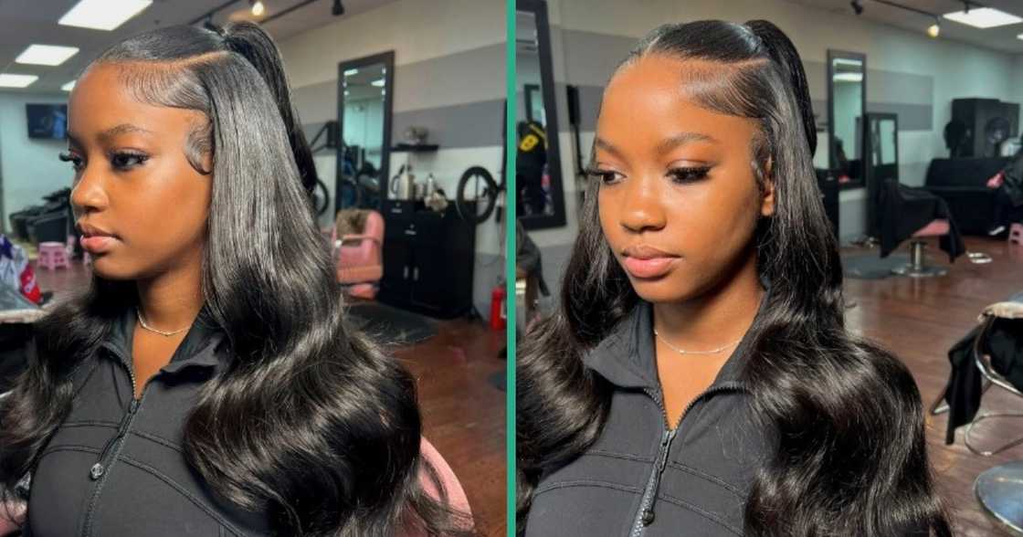 Sleek top with body waves