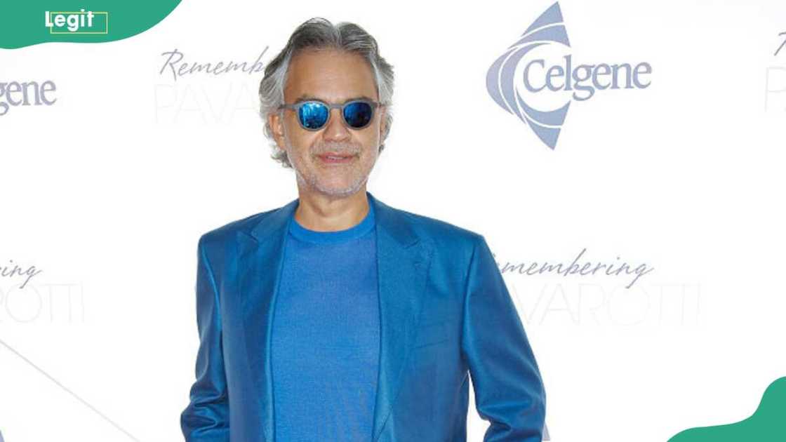 Andrea Bocelli attends the Remembering Pavarotti Benefit Concert Andrea Bocelli attends the Remembering Pavarotti Benefit Concert
