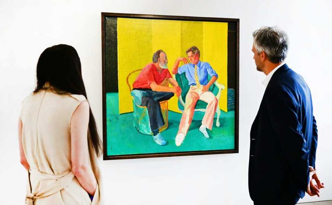 Christie's will sell David Hockney's "The Conversation" from the late Paul Allen's art collection Christie's will sell David Hockney's "The Conversation" from the late Paul Allen's art collection