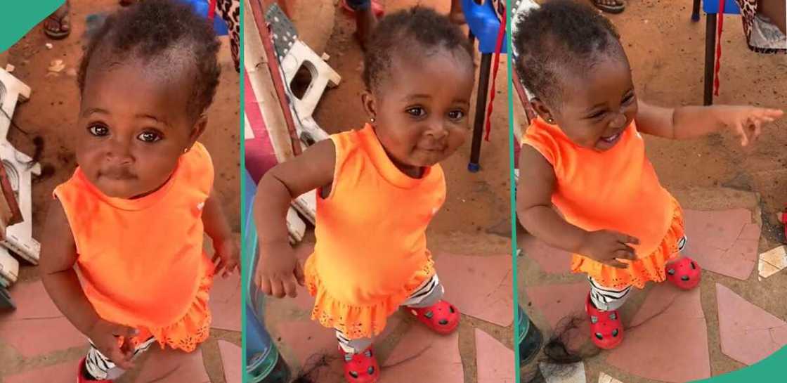Baby goes viral because of her dance. Baby goes viral because of her dance.