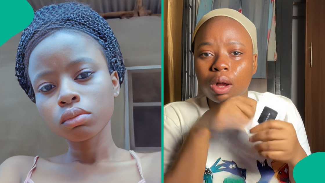 A young Nigerian lady, who is physically challenged, cried her eyes out after losing her remote job with a US-based client