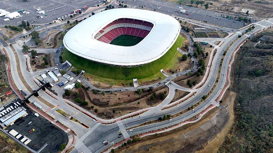 Aerial view of Estadio Akron in Jalisco, Mexico
