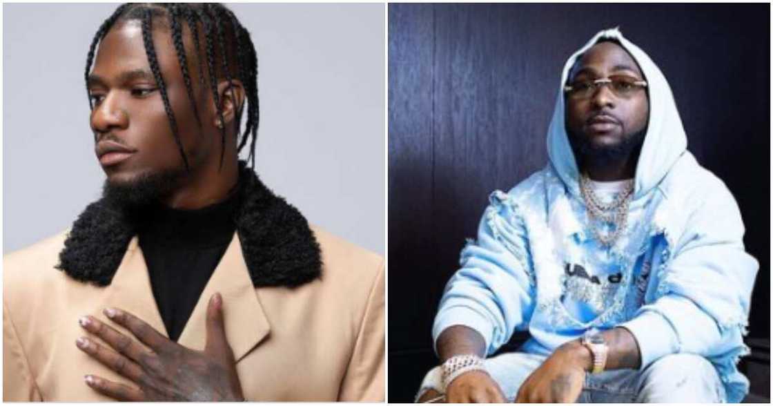 Nigerian singers Davido and Yonda Nigerian singers Davido and Yonda