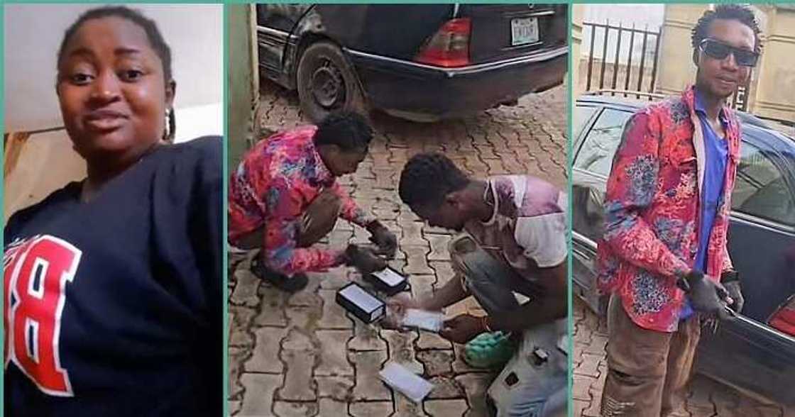 Lady buys expensive iPhones for her riders Lady buys expensive iPhones for her riders