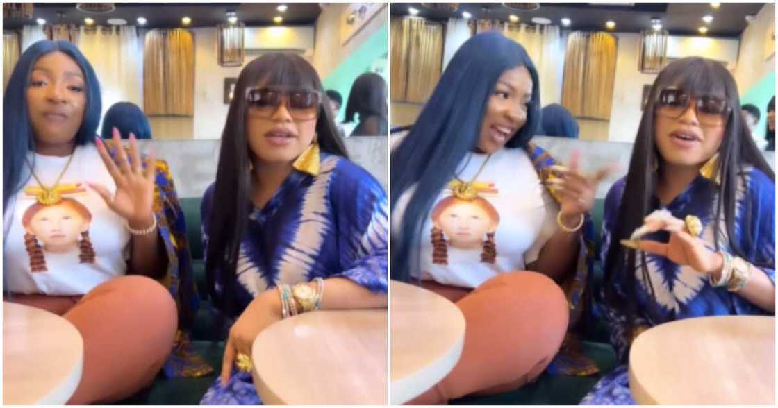 Actress Anita Joseph and crossdresser Bobrisky Actress Anita Joseph and crossdresser Bobrisky