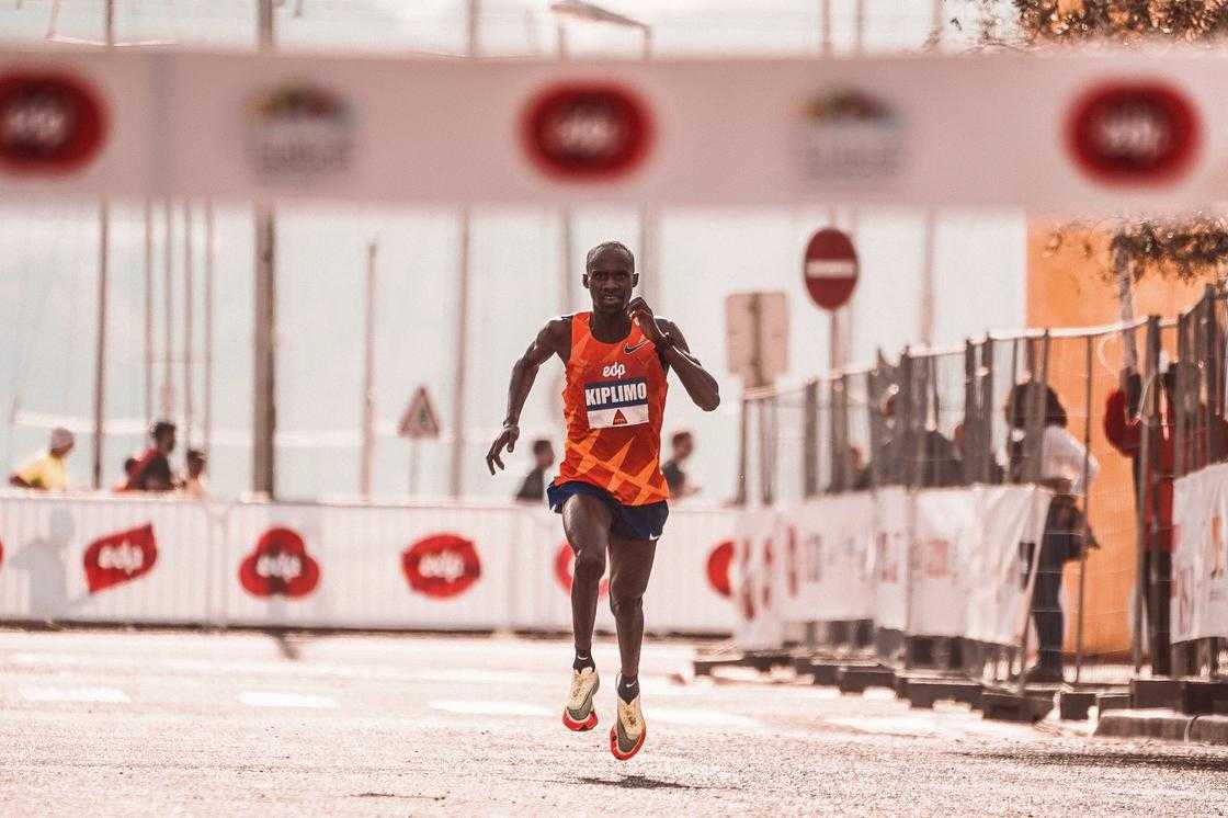 A person running A person running