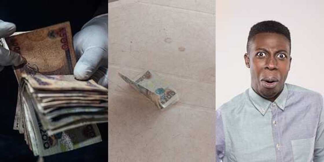 Drama as mad man gifts Nigerian man a N200 as gift