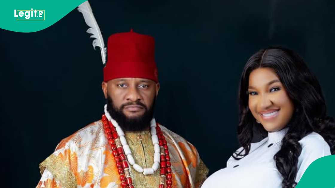 Yul Edochie cares for newborn daughter, allows Judy rest in new video. Yul Edochie cares for newborn daughter, allows Judy rest in new video.