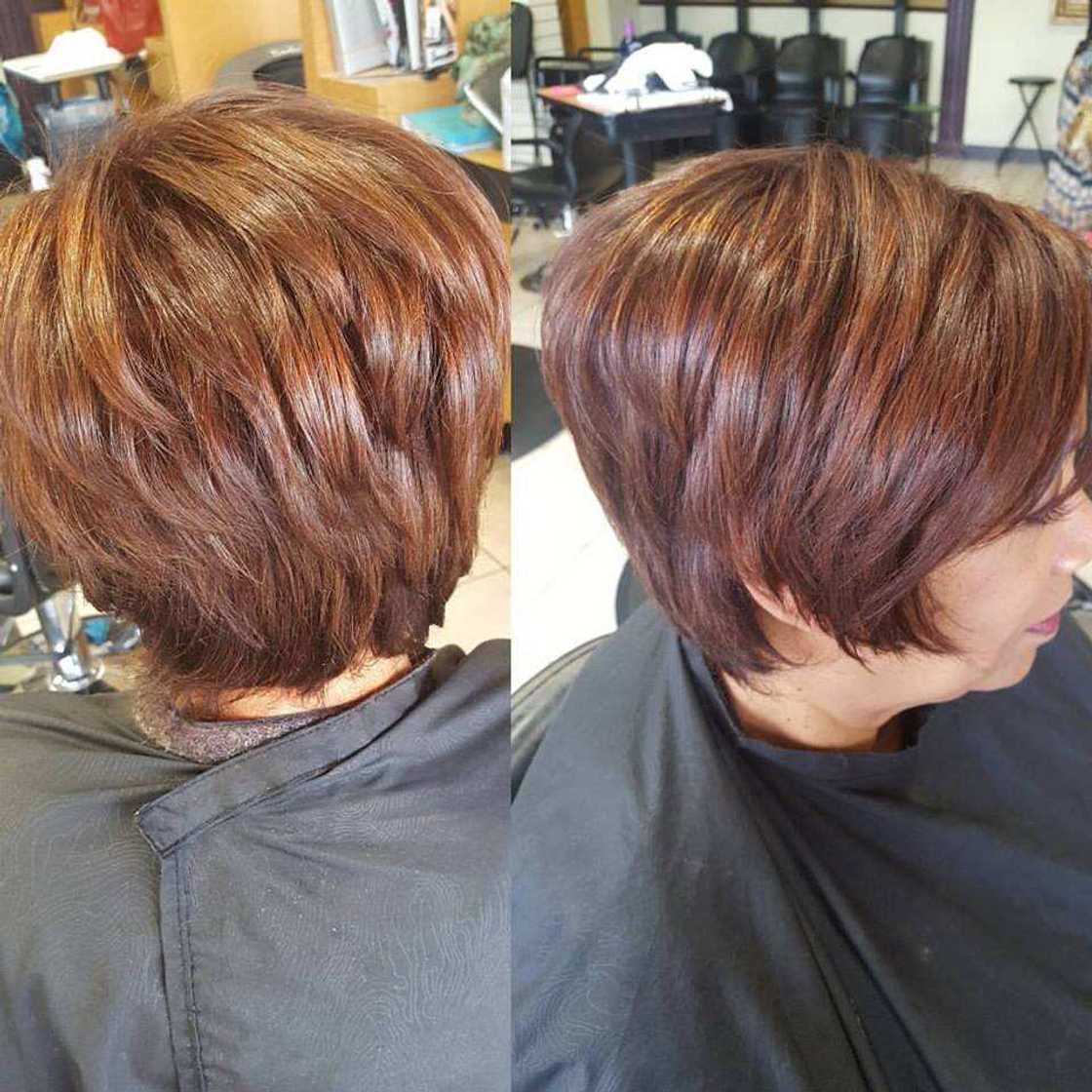 Long pixie haircut