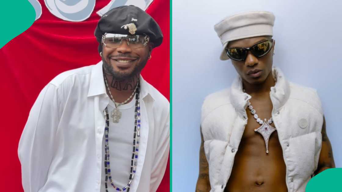 Slimcase recreates Wizkid's red-carpet look.