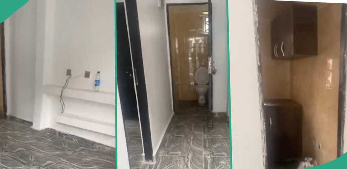 Real estate agent shares mini flat that costs N3 million in Lekki.
