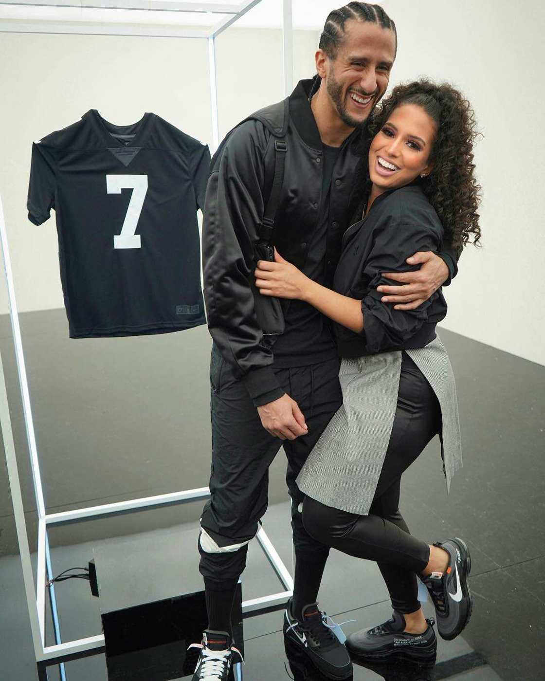 Colin Kaepernick and his wife