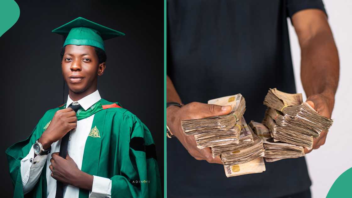 Stranger gifts cash to third class graduate who happily posted his result online