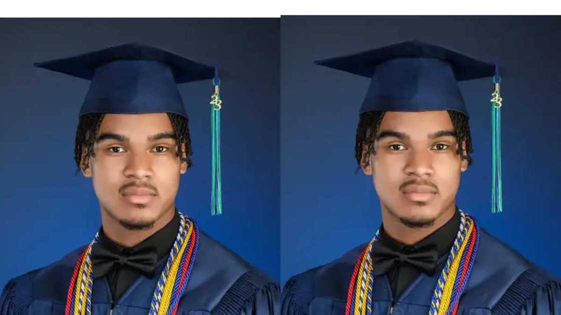 The black boy's achievement has gained attention The black boy's achievement has gained attention