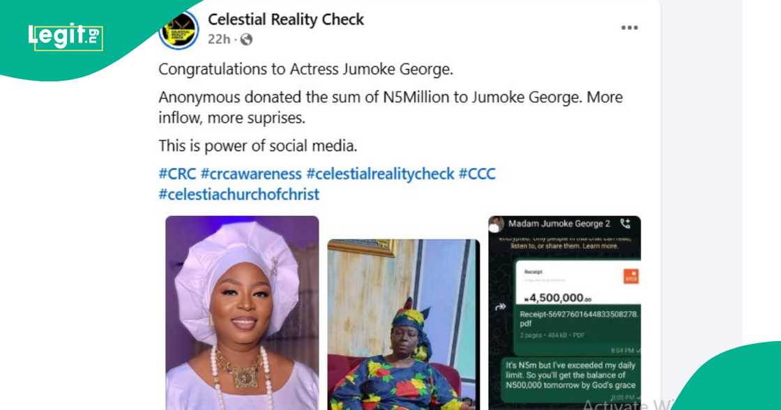 Actress Jumoke George reportedly gets help after crying out. Actress Jumoke George reportedly gets help after crying out.