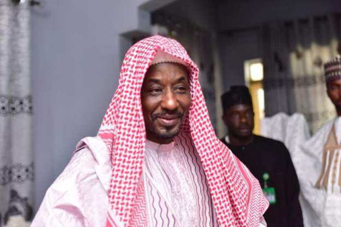 Tsohon sarkin Kano Sanusi II na hudubar Sallar Juma'a a garin Awe