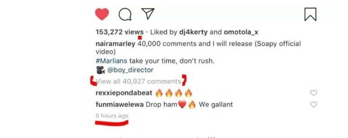 Naira Marley breaks Instagram record in Africa, gets 40,000 comments in 5 hours Naira Marley breaks Instagram record in Africa, gets 40,000 comments in 5 hours