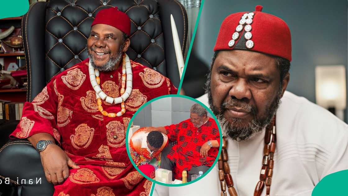 Pete Edochie arrive in Lagos amid funfare, video surfaces Pete Edochie arrive in Lagos amid funfare, video surfaces