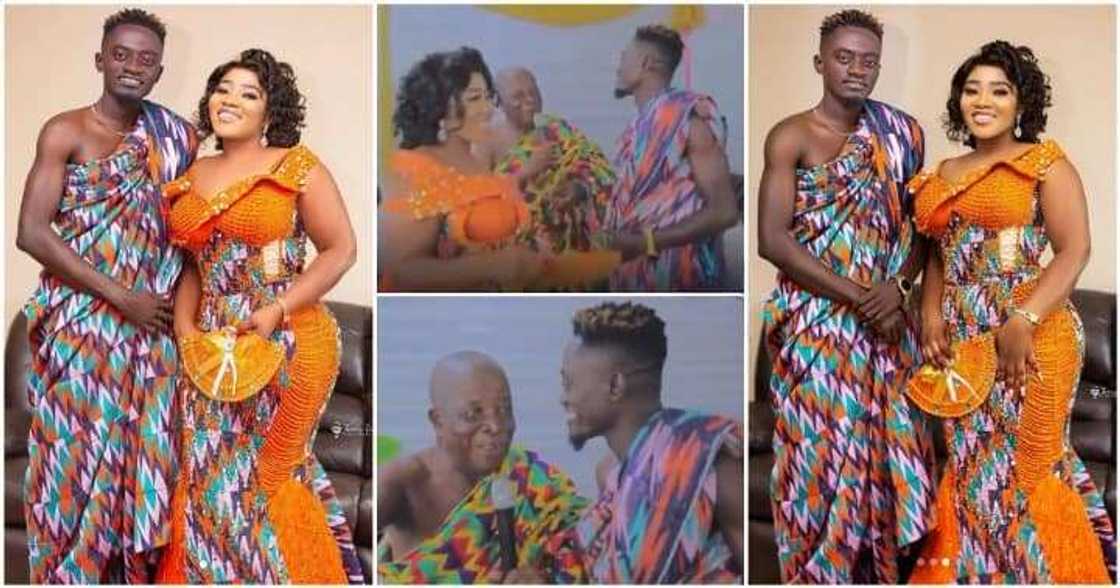 Lil Win and his wife Maame Serwah Lil Win and his wife Maame Serwah