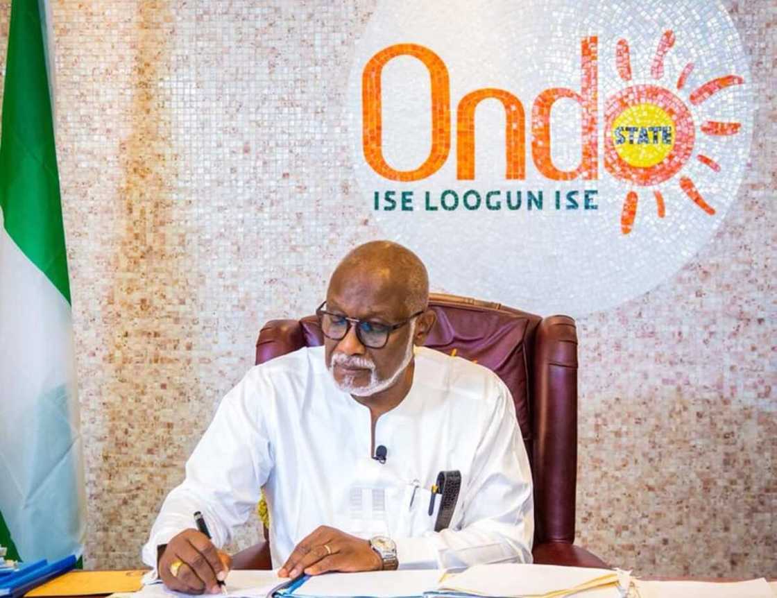 Gwamna Akeredolu na jihar Ondo.