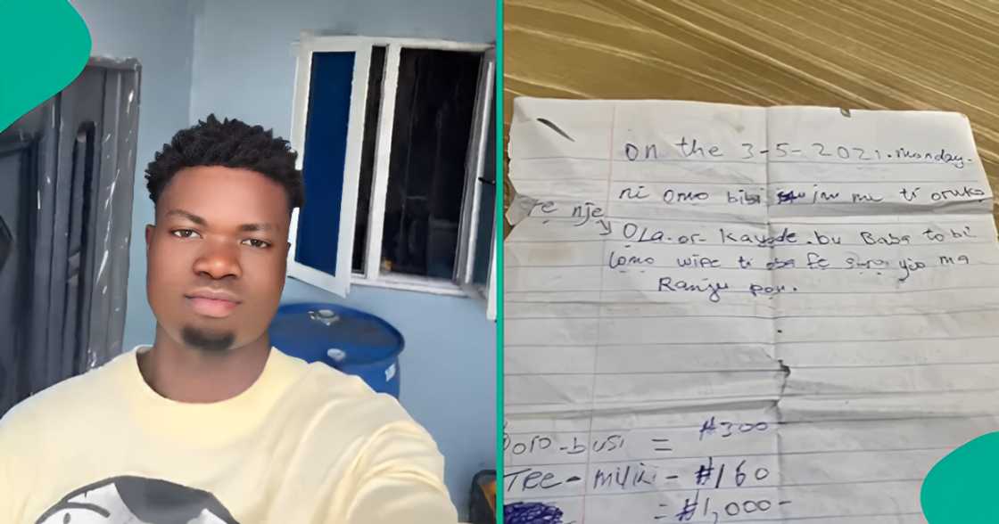 Man finds note from his father documenting how he insulted him. Man finds note from his father documenting how he insulted him.