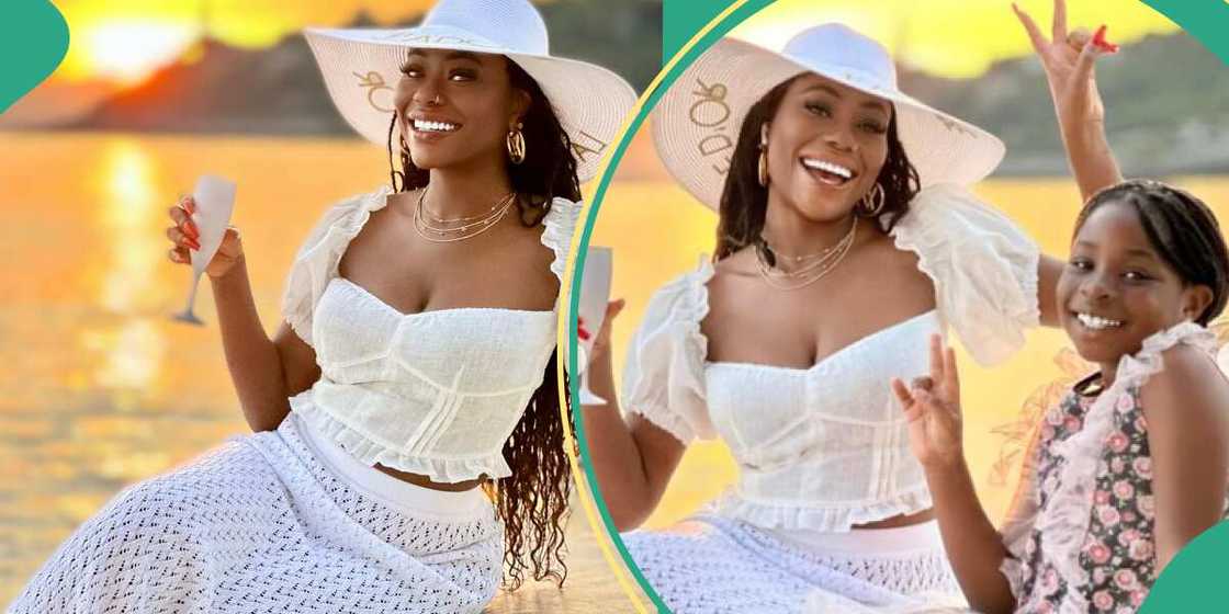 Sophia Momodu and Imade vacation in France. Sophia Momodu and Imade vacation in France.