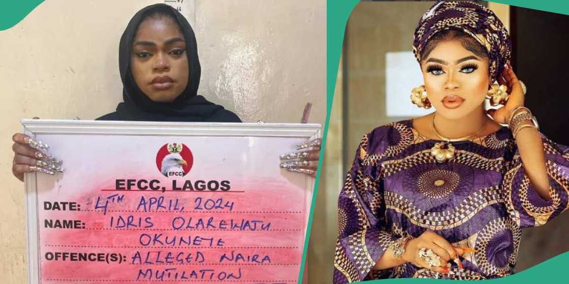 Bobrisky arrives in court for naira abuse, money laundering trial. Bobrisky arrives in court for naira abuse, money laundering trial.