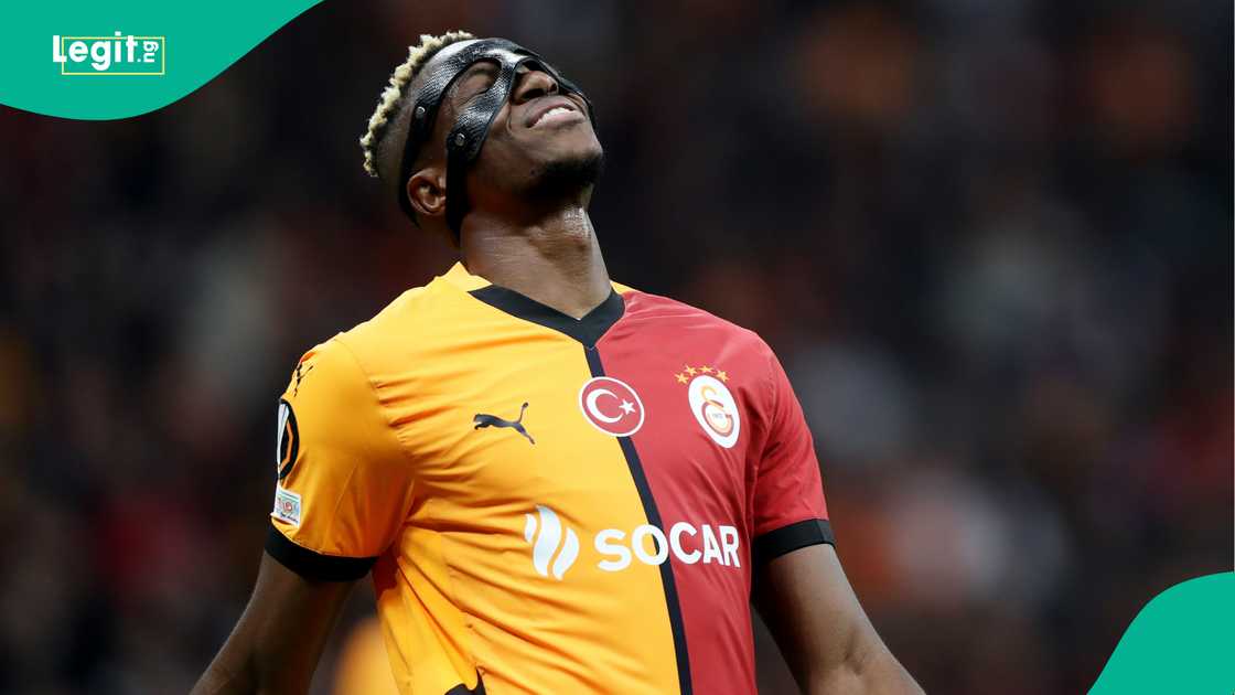 Victor Osimhen during a Galatasaray Europa league fixture