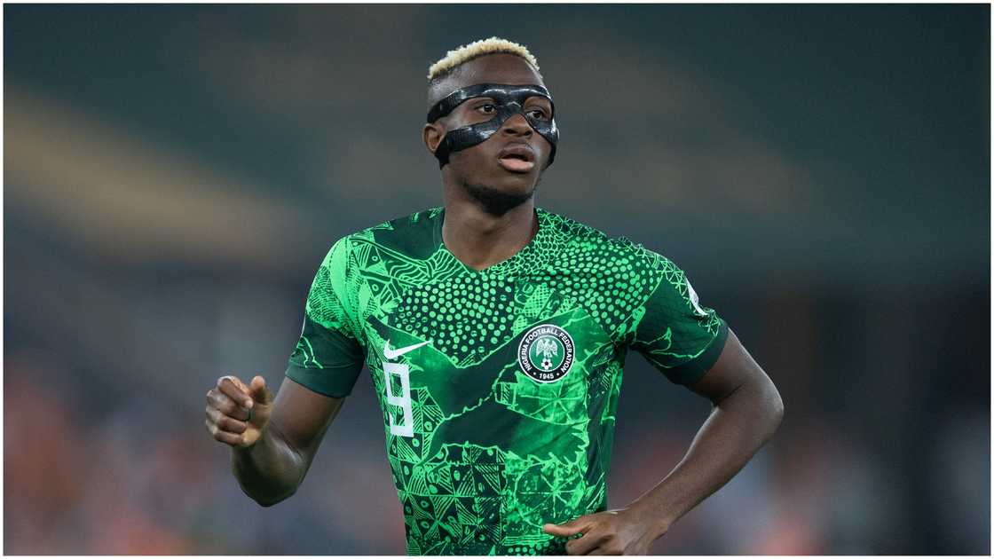 Victor Osimhen, Super Eagles, Nigeria, AFCON 2023, Stade de Olympique Alassane Ouatarra, Abidjan, Ivory Coast. Victor Osimhen, Super Eagles, Nigeria, AFCON 2023, Stade de Olympique Alassane Ouatarra, Abidjan, Ivory Coast.