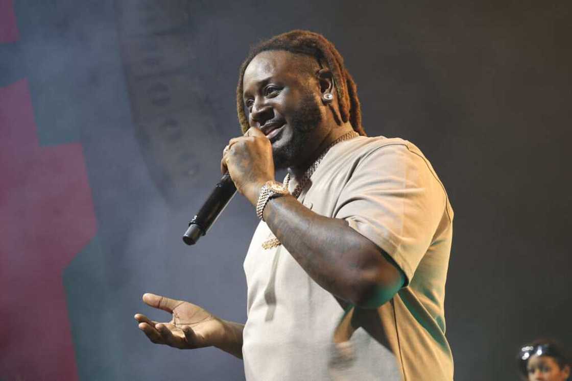 T-Pain performs at the Heineken House at the 2024 Coachella Valley Music and Arts Festival T-Pain performs at the Heineken House at the 2024 Coachella Valley Music and Arts Festival