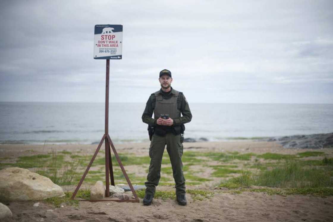 Ian Van Nest, a wildlife officer in Churchill, Manitoba, says a special set-up is put in place to keep children safe from polar bears on Halloween