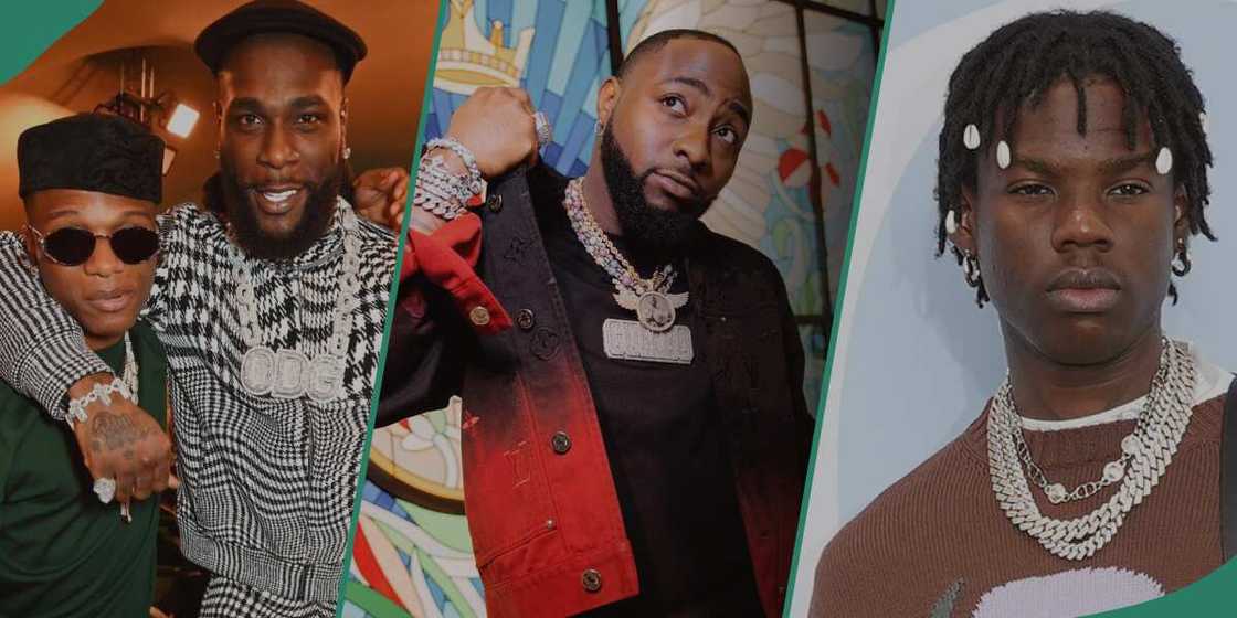 Davido throws shades at colleagues.