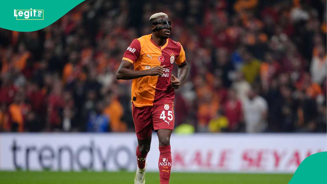 Victor Osimhen, Galatasaray, Trabzonspor, Rams Park, Istanbul, Turkiye, Super Lig. Victor Osimhen, Galatasaray, Trabzonspor, Rams Park, Istanbul, Turkiye, Super Lig.