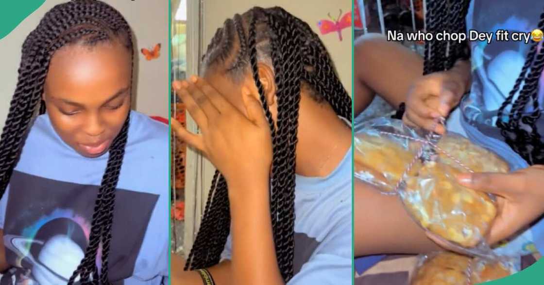 UNIBEN aspirant spotted eating happily after she scored 166 in UTME UNIBEN aspirant spotted eating happily after she scored 166 in UTME