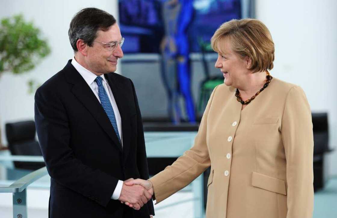 Draghi was credited with helping save the eurozone at the height of the debt crisis