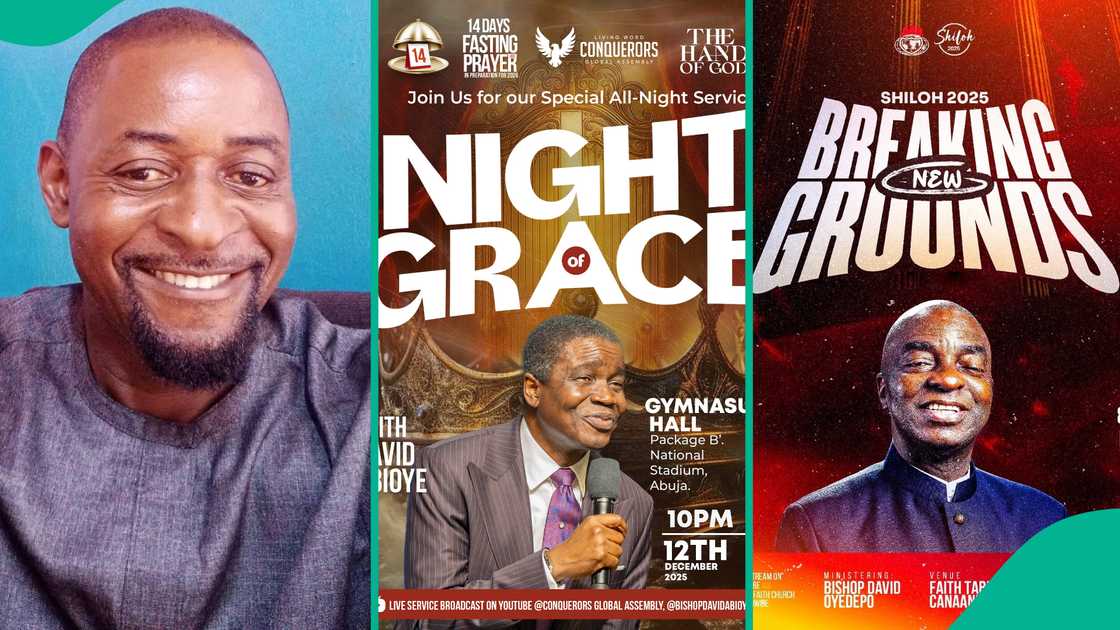 Man says Bishop Abioye organised parallel Shiloh after leaving Bishop Oyedepo's church, shares observations