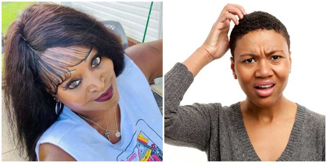 Photos of a lady with the hairstyle and a stock image. Photos of a lady with the hairstyle and a stock image.