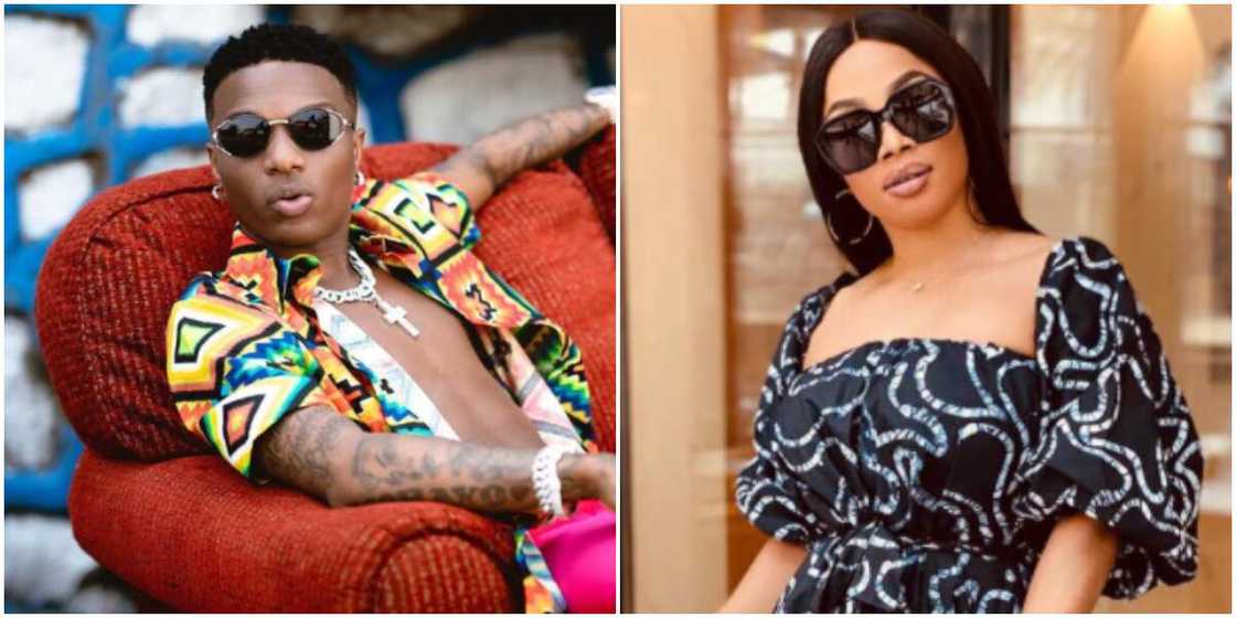 Toke Makinwa talks about Wizkid