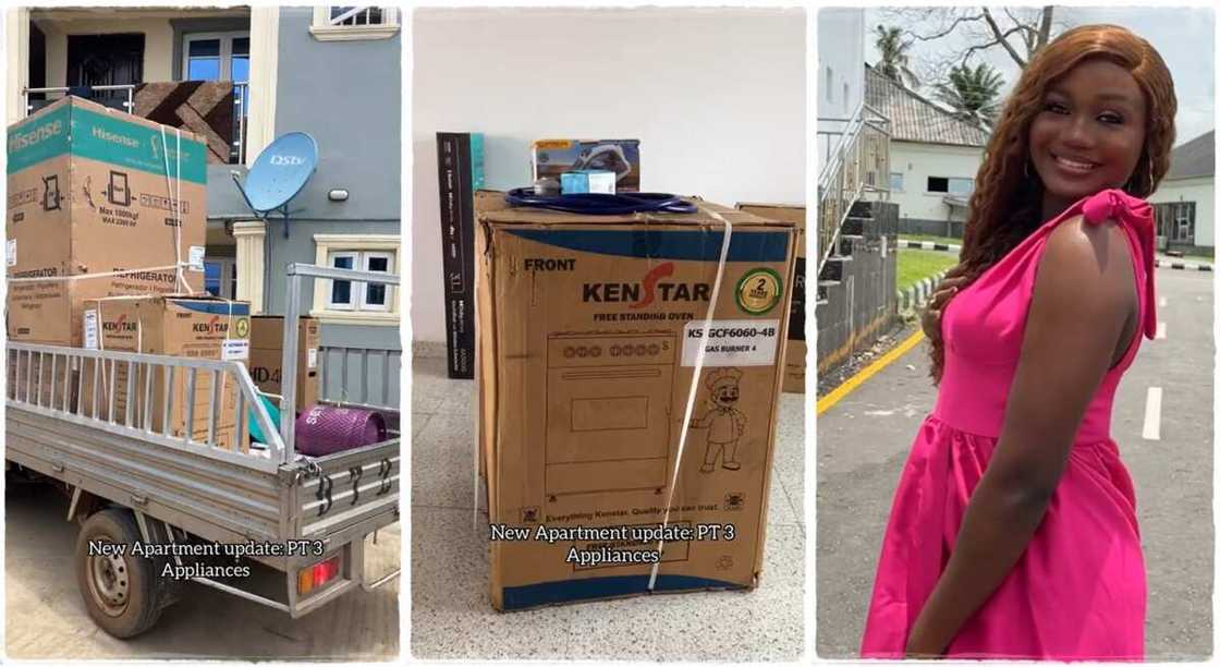 Photos of a lady who went to shop for home appliances in Nigeria. Photos of a lady who went to shop for home appliances in Nigeria.