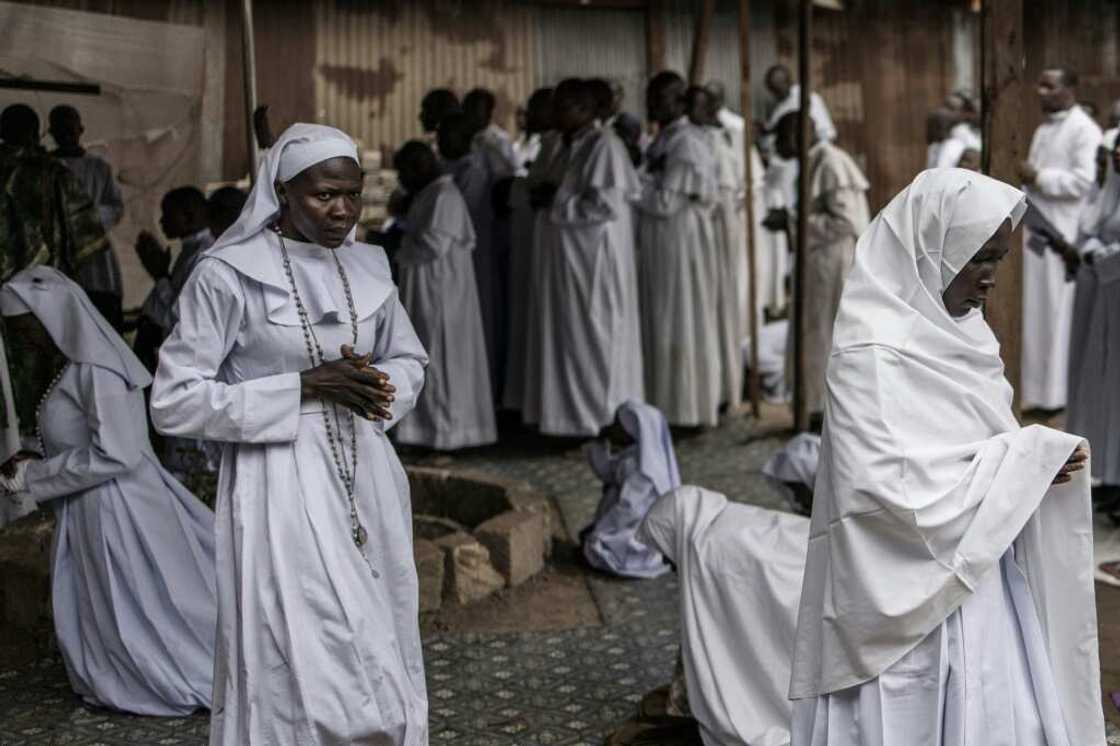 At church services across the country, congregants prayed for peace At church services across the country, congregants prayed for peace