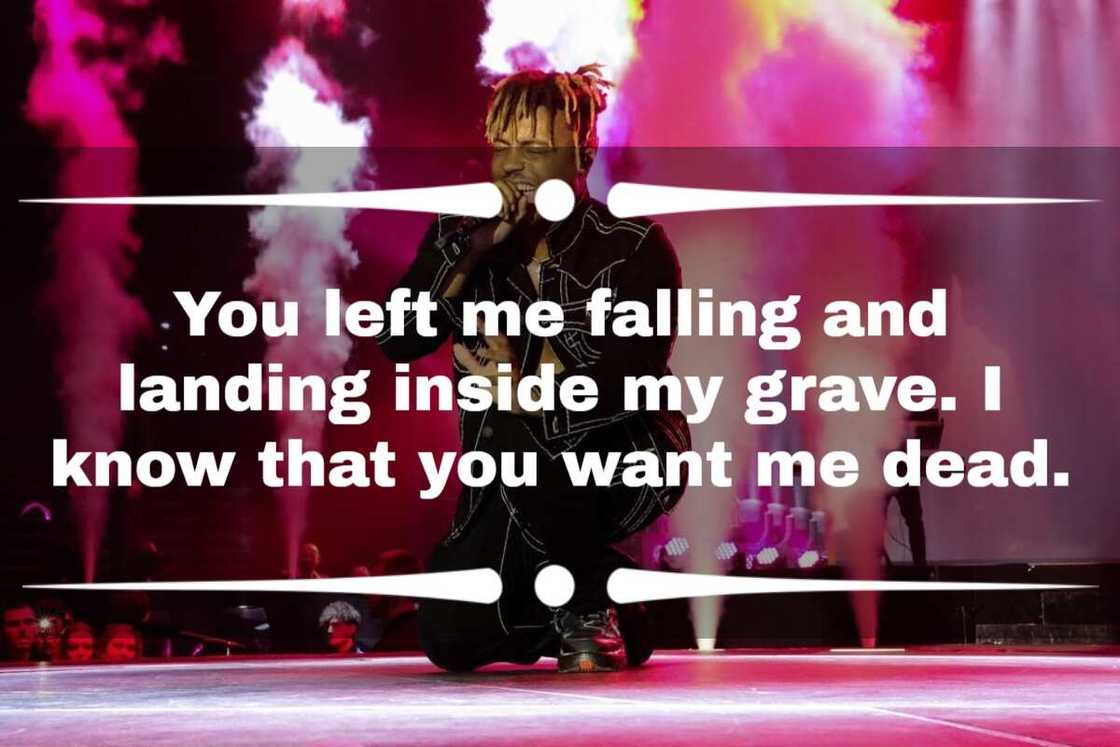 Juice WRLD's lyric quotes