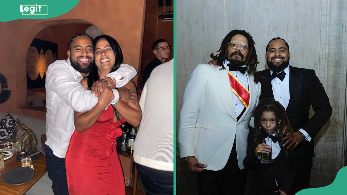Nico Marley shares separate moments with his parents Nico Marley shares separate moments with his parents