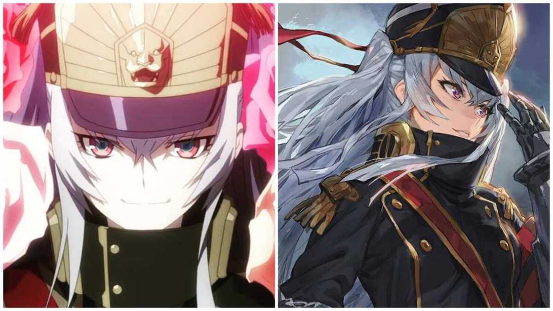 White haired anime characters female
